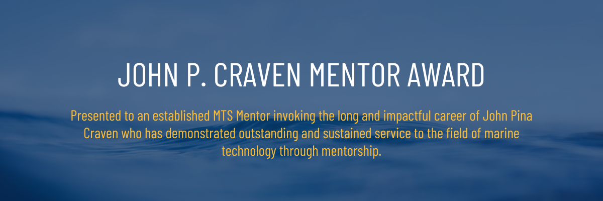 John P. Craven Mentor Award