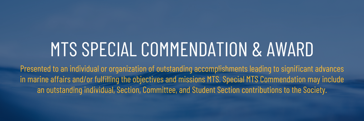 MTS Special Commendation and Award